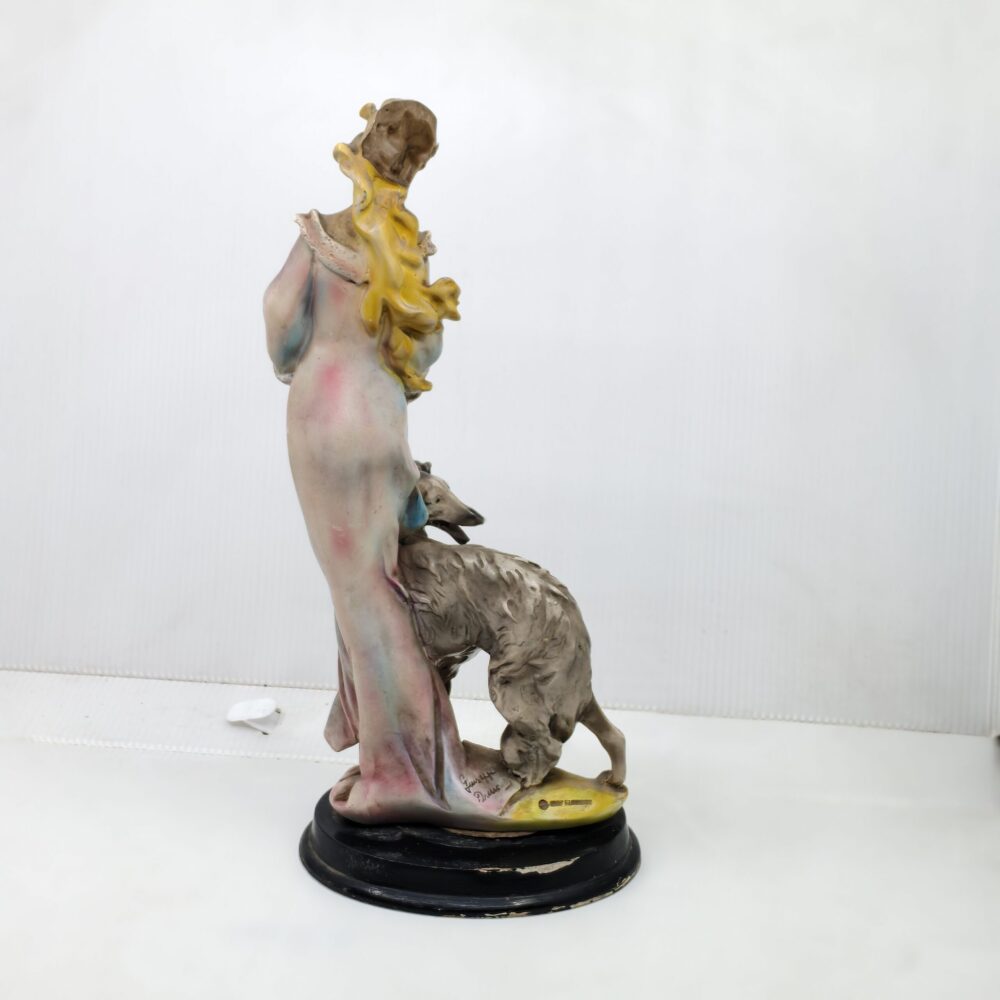 Harmony in Grace – Art Nouveau Lady with Borzoi & Dove Figurine 7 IMG 20251015 153138 scaled