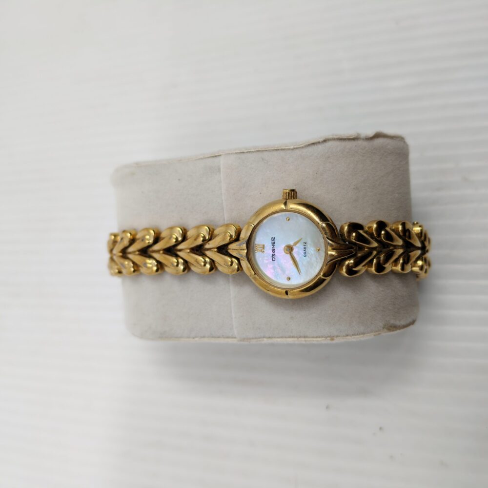 O'SKINNER Gold Heart-Link Quartz Watch – Women's Elegant Bracelet Design 3 IMG 20251015 154809 scaled