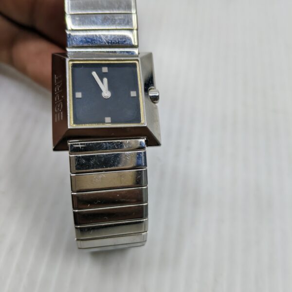 ESPRIT Men's Square Black Dial Watch – Stainless Steel Bracelet