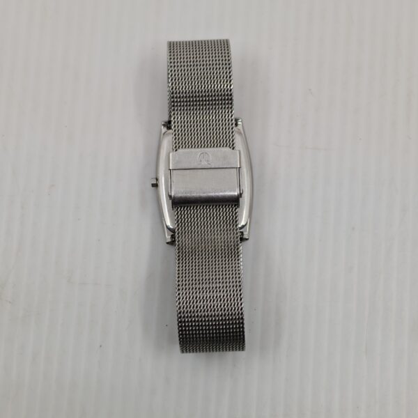 Titan Edge ultra-thin watch | Minimalist rectangular dial | Stainless steel mesh strap | Slim Titan men’s wristwatch